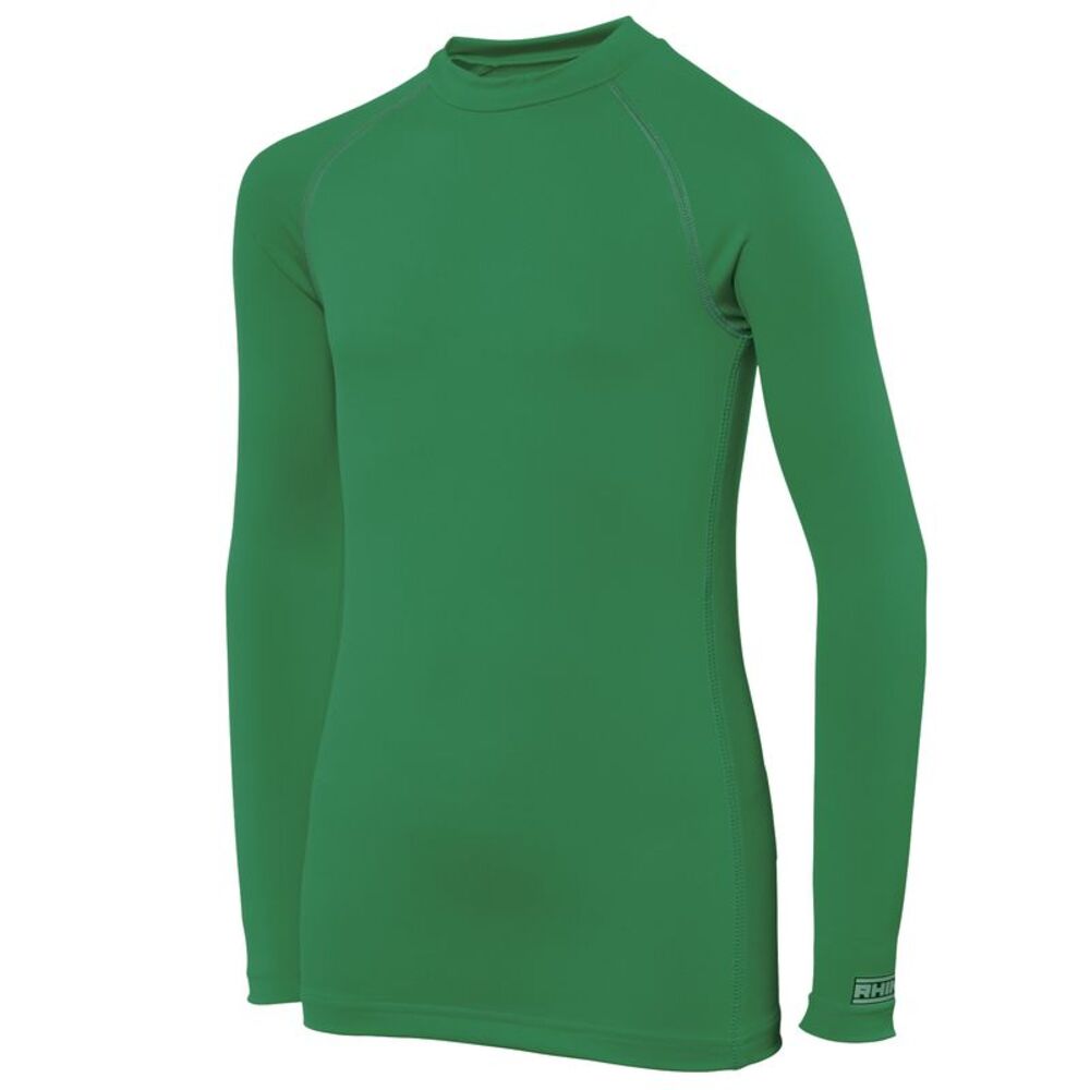 Rhino Childrens Big Boys Long Sleeve Thermal Underwear Base Layer Vest Top / Gre